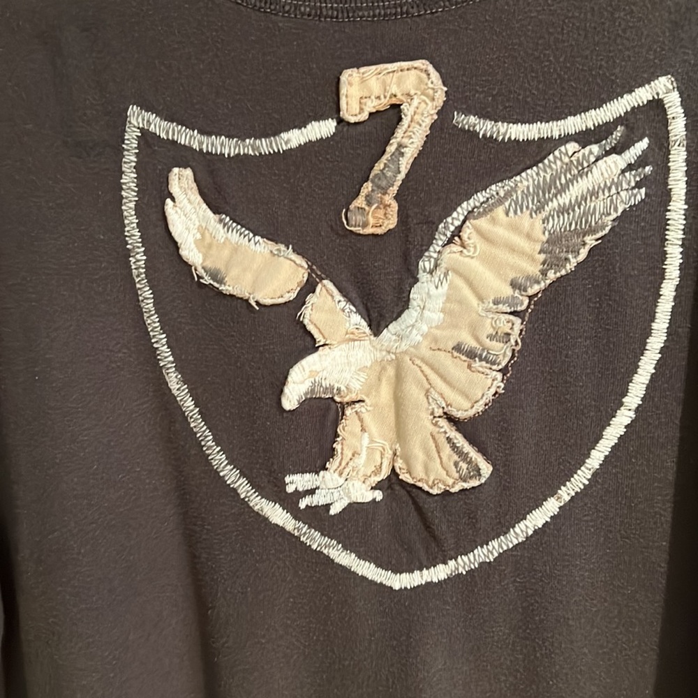 American Eagle Men’s Short Sleeve Graphic Tee in Brown Sz M - Picture 3 of 11